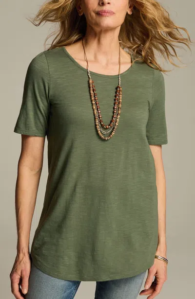 Jjill J.jill Cotton-blend Elbow-sleeve Tunic