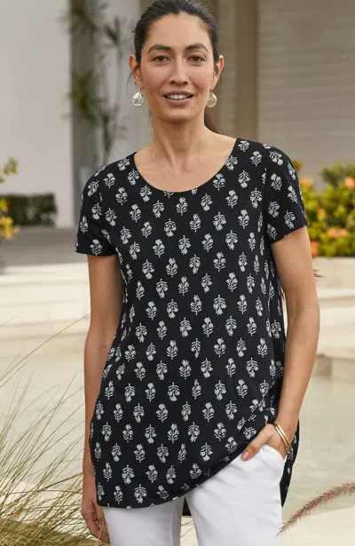 Jjill J.jill Pure Jill Scoop-neck Elliptical Tee