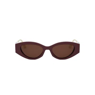 Dior 30montaigne B6i 51mm Oval Sunglasses In Brown