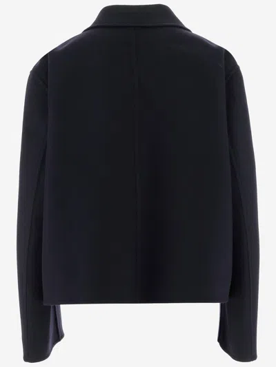 Jil Sander Wool Jacket In Blue