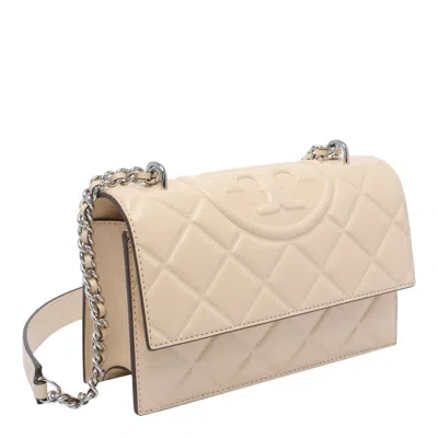 Tory Burch Small Fleming Convertible Shoulder Bag In Neutral