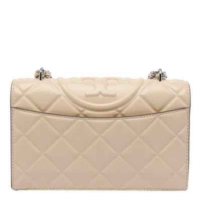 Tory Burch Small Fleming Convertible Shoulder Bag In Neutral