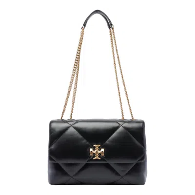 Tory Burch Kira Matelassé Leather Shoulder Bag In Black