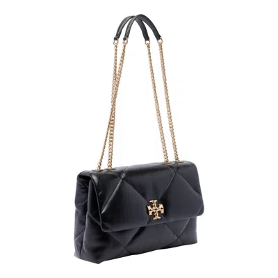 Tory Burch Kira Matelassé Leather Shoulder Bag In Black