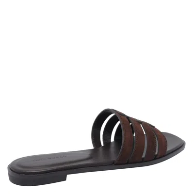 Tory Burch Ines Suede Cage Slide Sandals