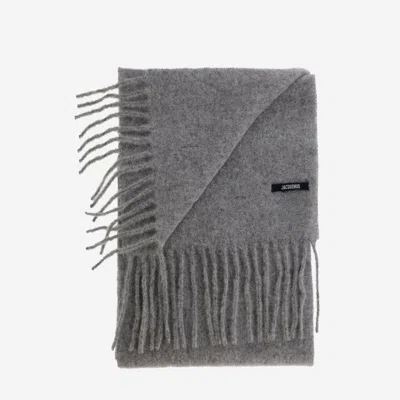 Jacquemus Scarf The House In Gray