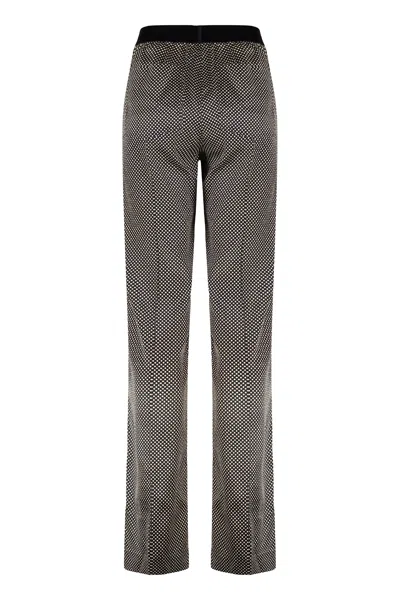 Tom Ford Printed Polka Dot Stretch Satin Pj Pants Trousers Multicolor