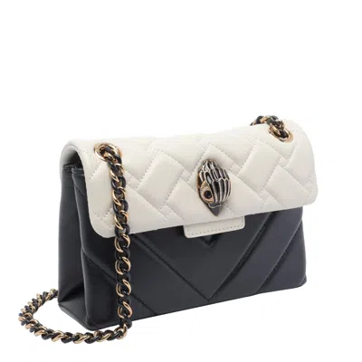 Kurt Geiger London Kensington Studs Black White Crossbody Bag