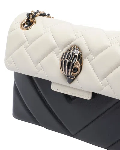 Kurt Geiger London Kensington Studs Black White Crossbody Bag