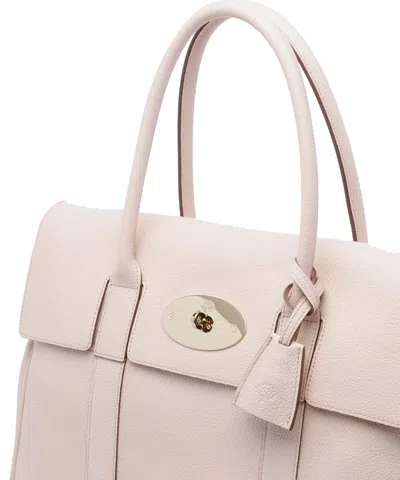 Mulberry Bayswater Turn-lock Handbag In Neutral