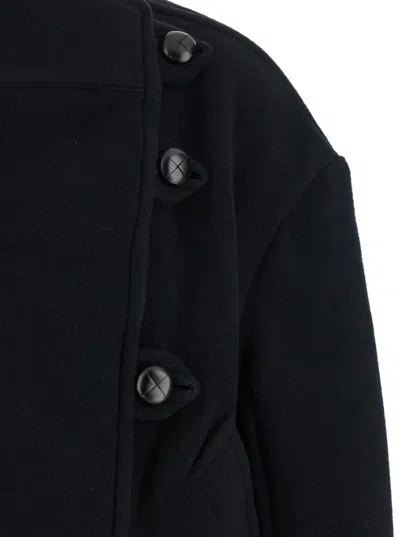 Isabel Marant Long Sleeve Coat In Black
