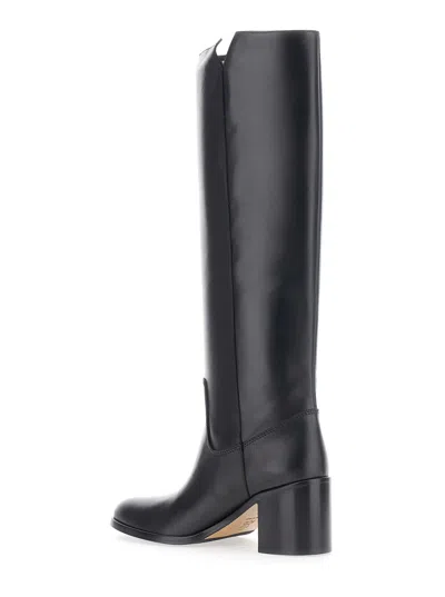 Via Roma 15 Knee-high Boots With Polished Leather