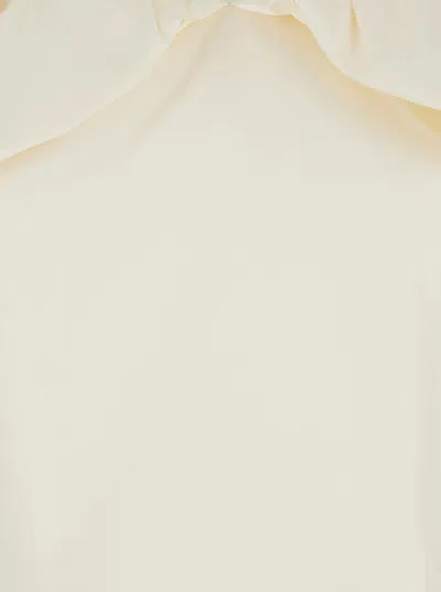 Rotate Birger Christensen Rotate Birgerchristensen Mini Dress With Bare Shoulders In White