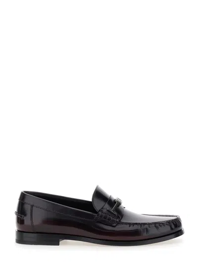 Ferragamo Black Leather Loafers