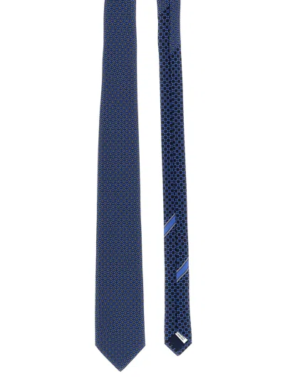 Ferragamo 'gancini + Cuori' Print Tie