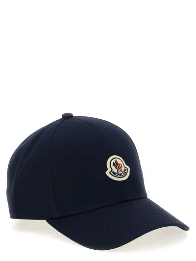 Moncler Logo Patch Cap Hats Blue