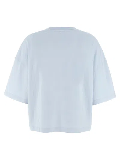 Jacquemus Le T-shirt Corto Logo-embroidered Cotton T-shirt In Blue