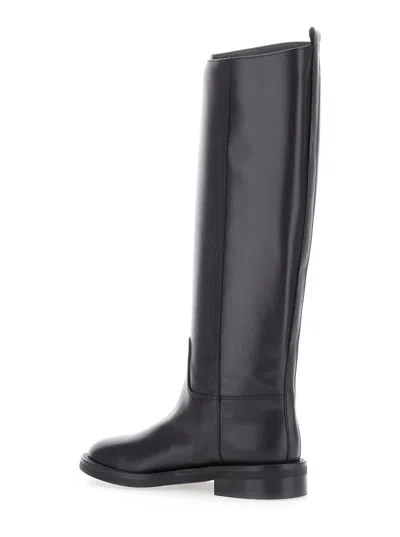 Via Roma 15 Sleek Black Tall Boots