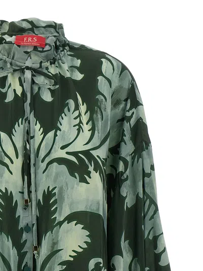F.r.s For Restless Sleepers F. R.s For Restless Sleepers Archilo Top Dark Green Background Damask