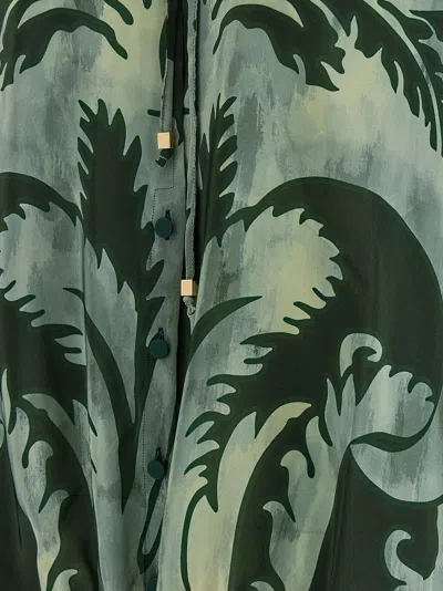 F.r.s For Restless Sleepers F. R.s For Restless Sleepers Archilo Top Dark Green Background Damask