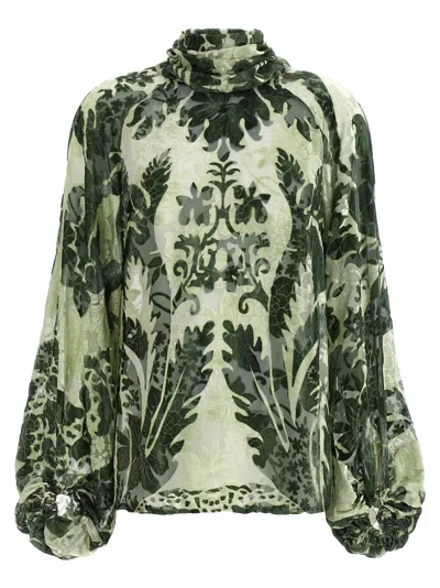 F.r.s For Restless Sleepers For Restless Sleepers Printed Silk Blouse