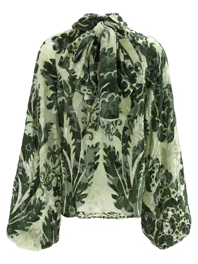 F.r.s For Restless Sleepers For Restless Sleepers Printed Silk Blouse