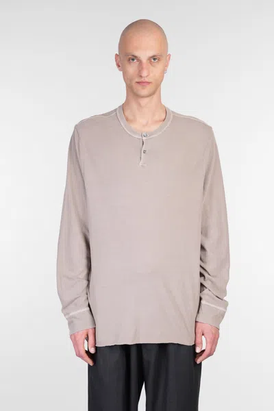 James Perse Polo In Green Cotton In Pink