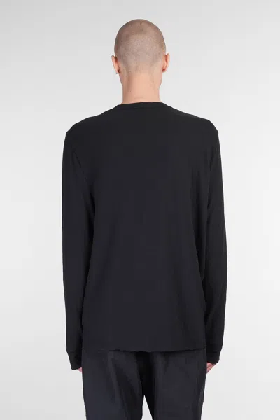 James Perse Polo In Black Cotton