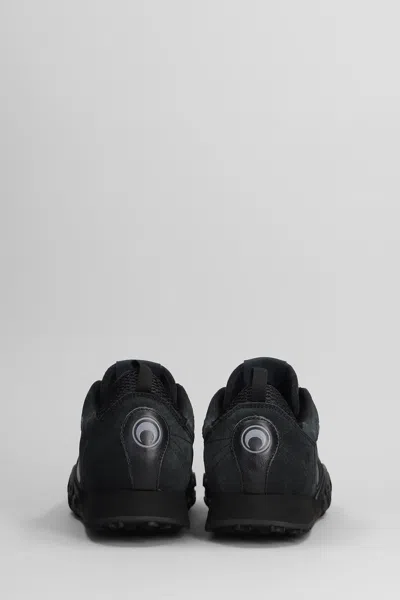 Marine Serre Ms Rise Tkyo Sneakers In Black Suede