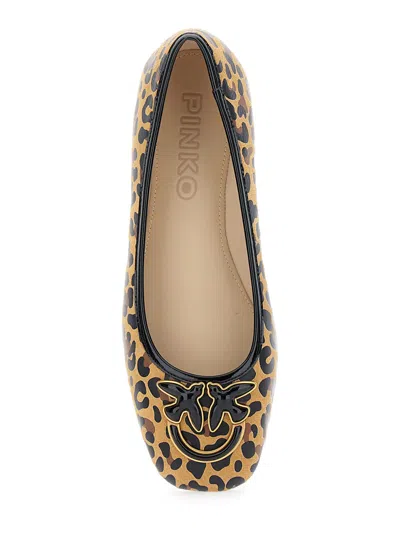 Pinko Leopard-print Ballerina Flats