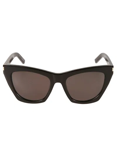 Saint Laurent Cat Eye Sunglasses In Black