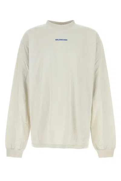 Balenciaga Ls Medium Fit Tshirt In Neutral