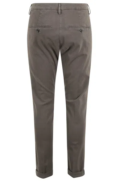 Dondup Gaubert - Slim-fit Gabardine Trousers In Green