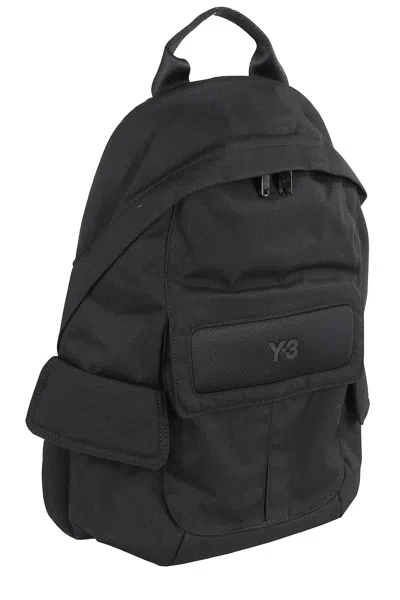 Y-3 Flap Pocket Magnetic Backpack In Black