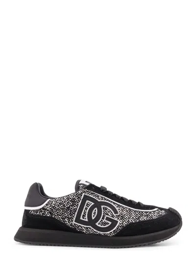 Dolce & Gabbana Low-top Wool Sneakers With Suede Inserts