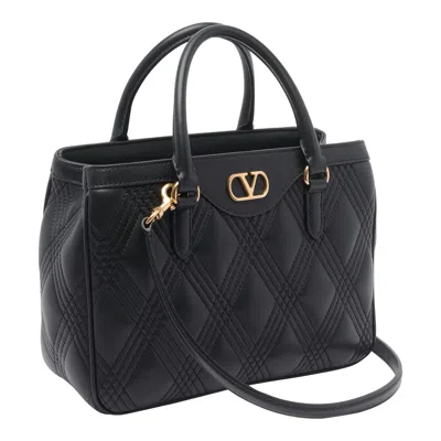 Valentino Quilted Cross-body Bag With Removable Strap In Black