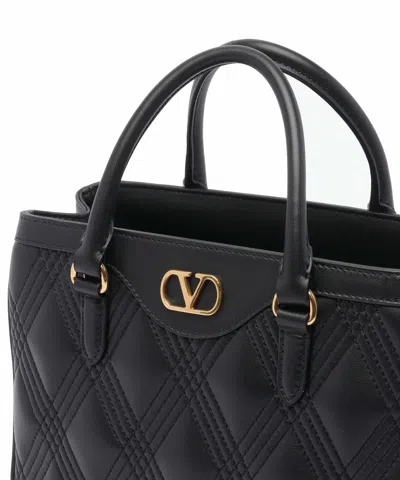 Valentino Quilted Cross-body Bag With Removable Strap In Black