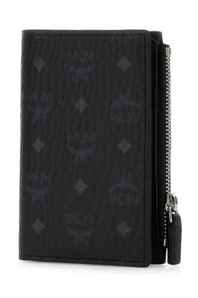 Mcm Printed Canvas Wallet