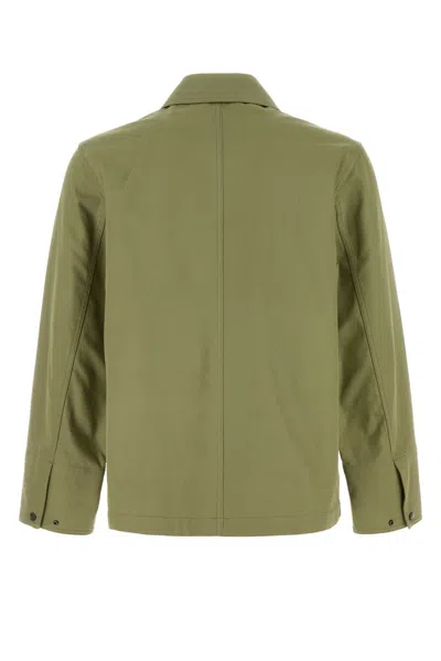 Burberry Cotton Jacket With Collar And Embroidered Detail