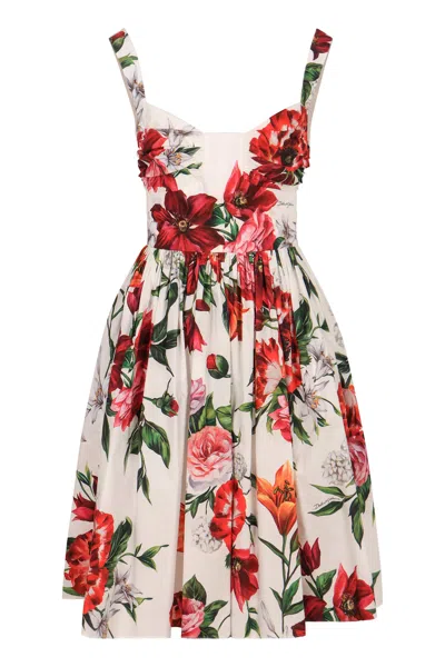 Dolce & Gabbana Flower-print Poplin Dress