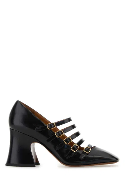 Chloé Chloe Women Black Leather Janis Pumps
