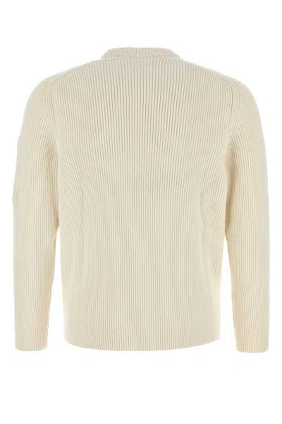 C.p. Company C.p.company White Cotton Blend Sweater