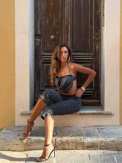 Outcast Yule Crop Top Polka Dot