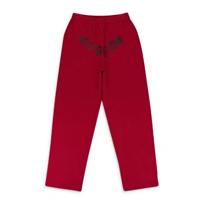Sp5der Elasticated-waist Trousers In Red