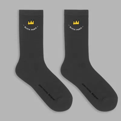 Blvck X Basquiat Socks In Black
