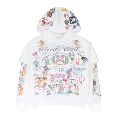 Greedy Unit Multi Layer All Over Print Multicolor Hoodie