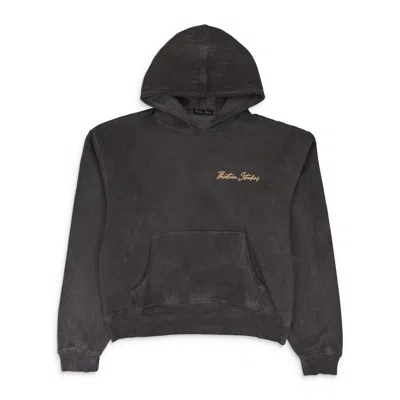 Thirteen Studios Black Oil Wash Hoodie