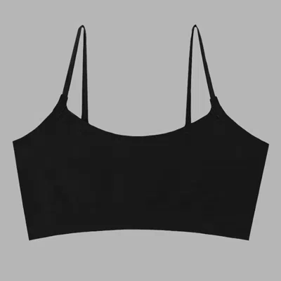 Blvck Paris Black Medusa Sport Bra In Black