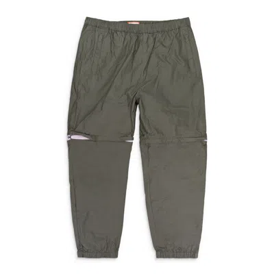 Fung Lan And Co. Olive/lavender Zip Off Joggers