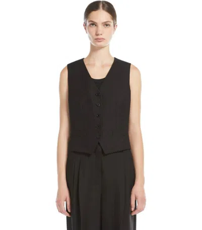 Weekend Max Mara Pace Black Vest In Black